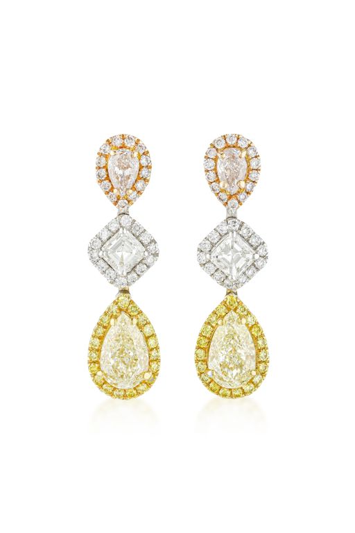 Drop Diamond Earrings