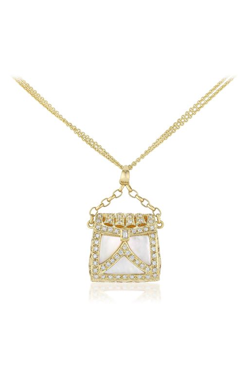 18k Gold Diamond Pendant Necklace