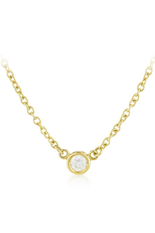 18k Gold Diamond Pendant Necklace