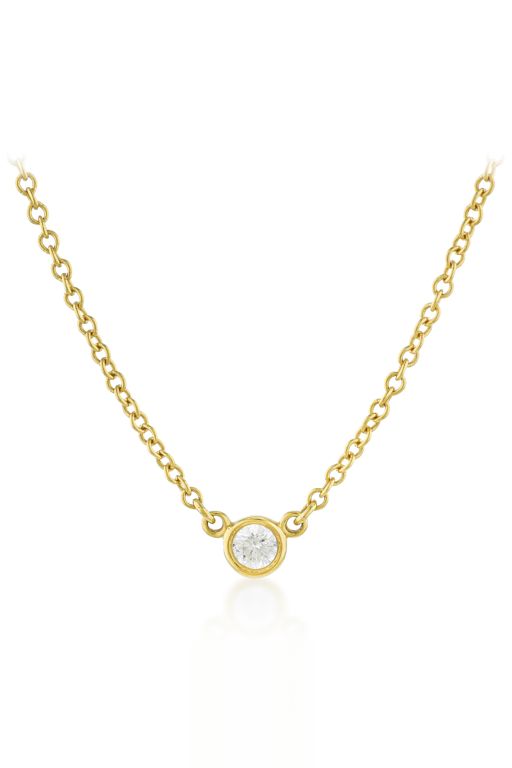 18k Gold Diamond Pendant Necklace