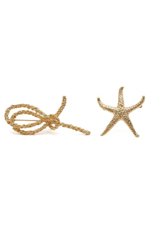 Two 14k Yellow Gold Brooches