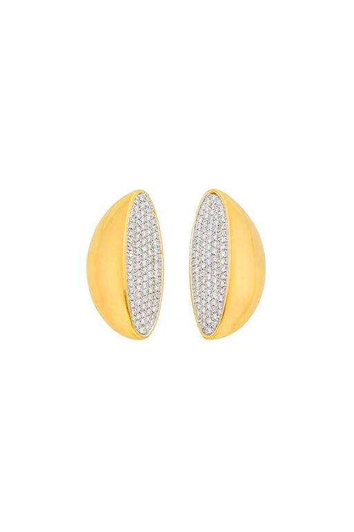 Pair of 18k Gold Diamond Earrings
