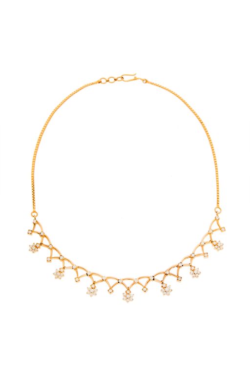 22k Gold Diamond Necklace