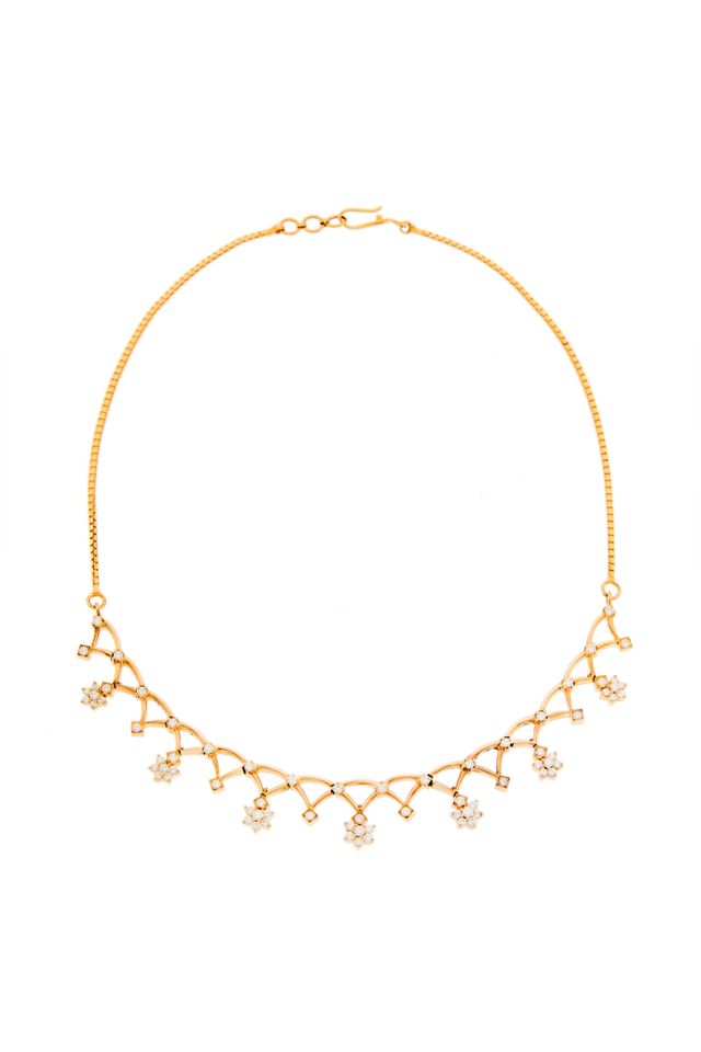 22k Gold Diamond Necklace