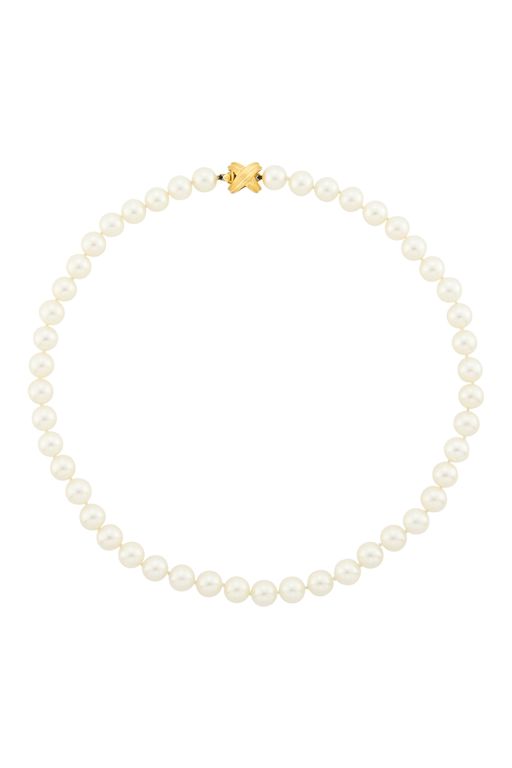 18k Gold Pearl Necklace