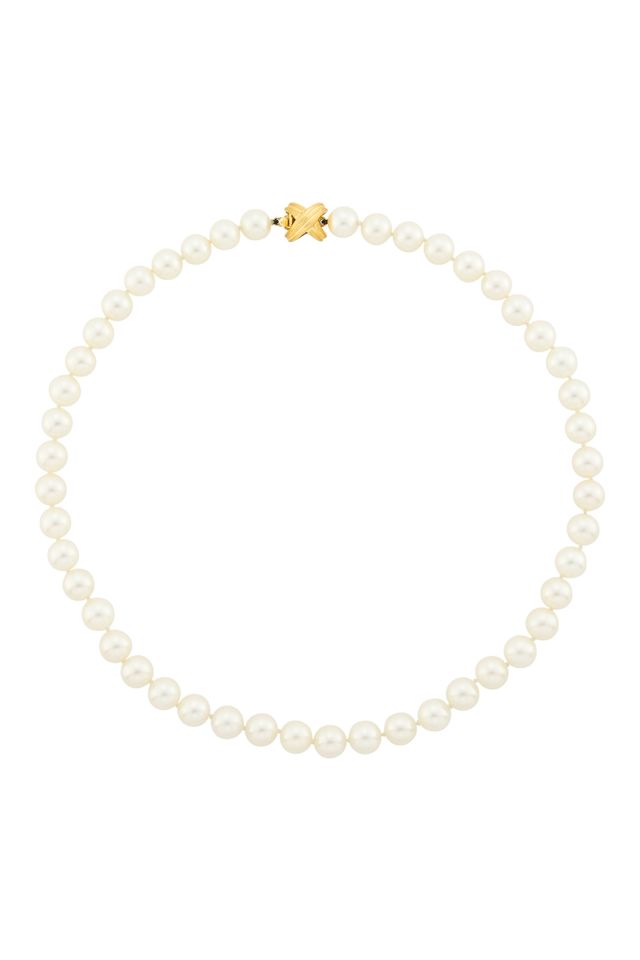 18k Gold Pearl Necklace