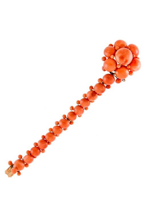 14k Gold Coral Bracelet