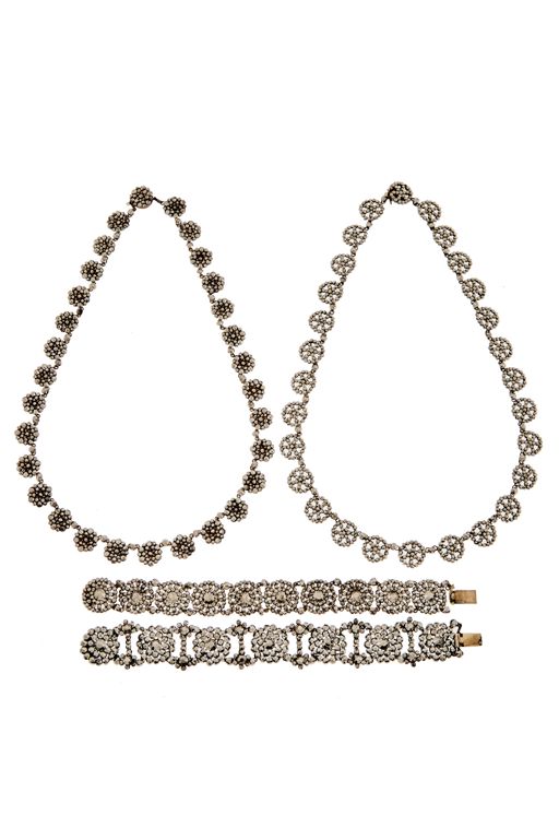 Steel Bracelet and Necklace