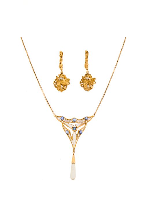 14k Gold and Gold-Filled Multi-Gem Jewelry Set