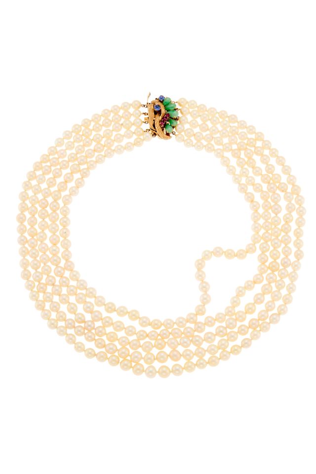 14k Gold Multi-Gem Necklace