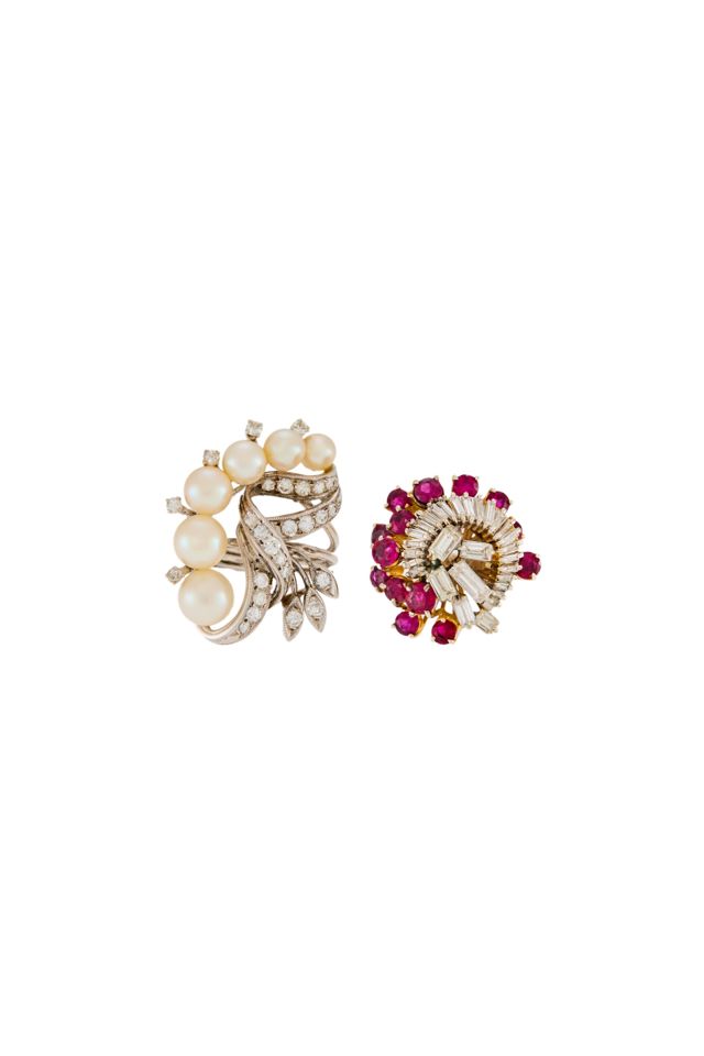 Two 14k Gold Multi-Gem Rings