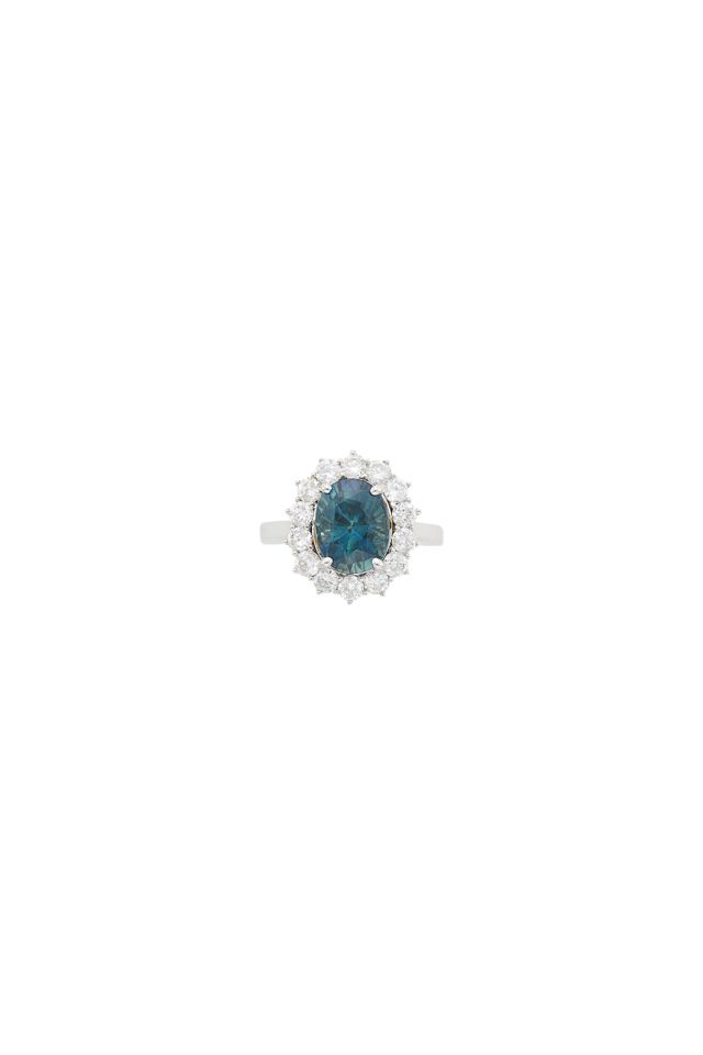 18k Gold Sapphire and Diamond Ring