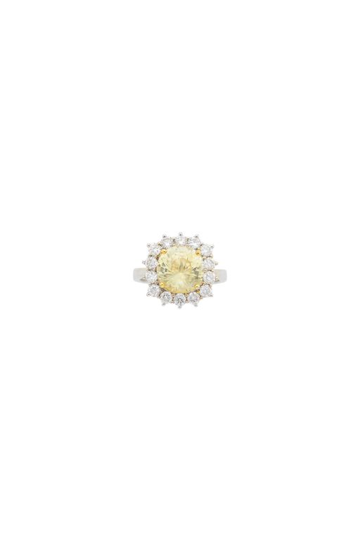 14k Gold Sapphire and Diamond Ring