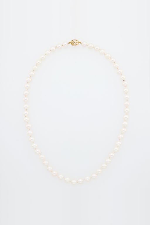Gold Pearl Necklace