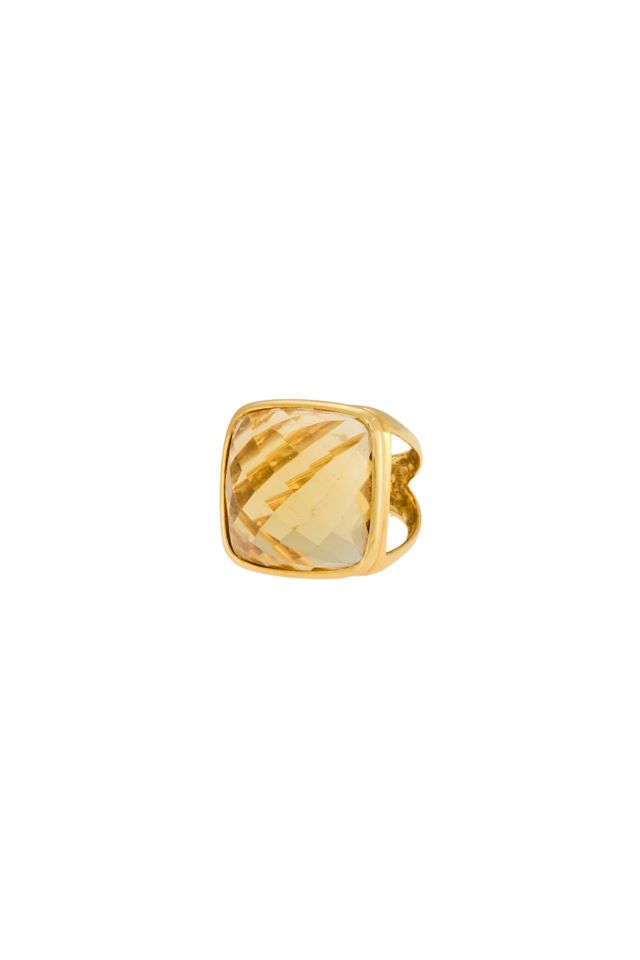 14k Gold Citrine Ring