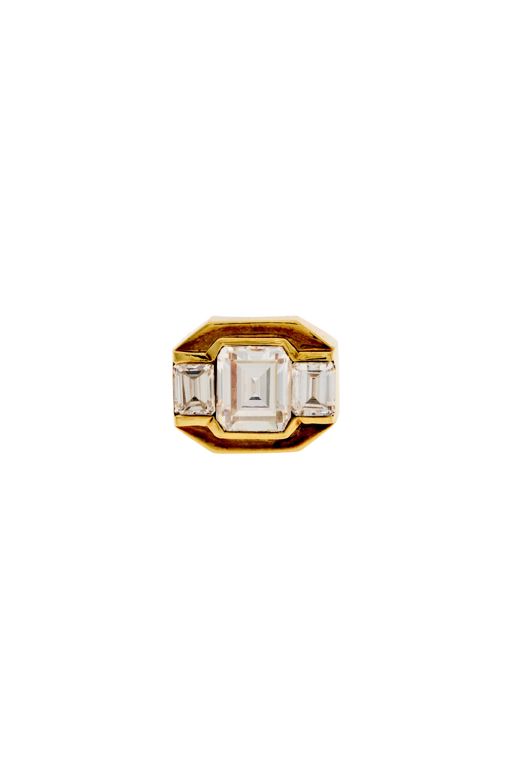 14k Gold Simulated Diamond Ring