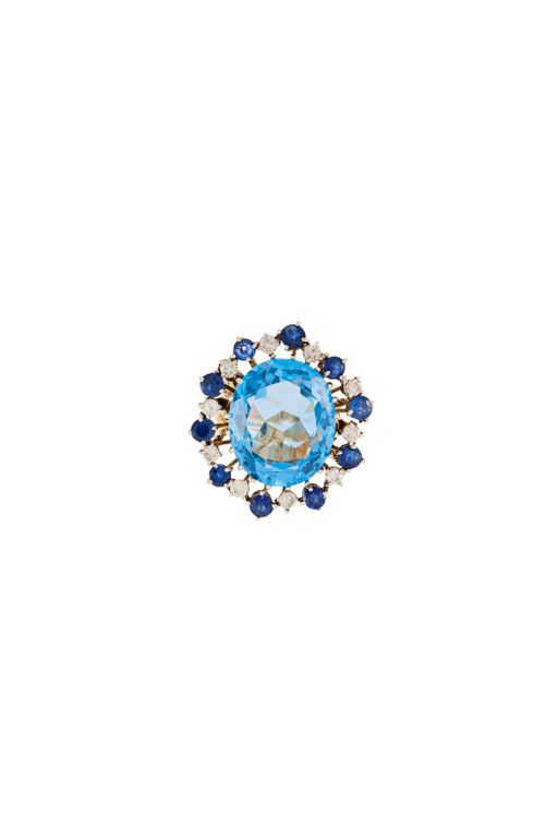 14k Gold Multi-Gem Ring