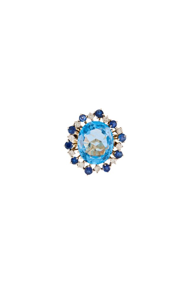 14k Gold Multi-Gem Ring