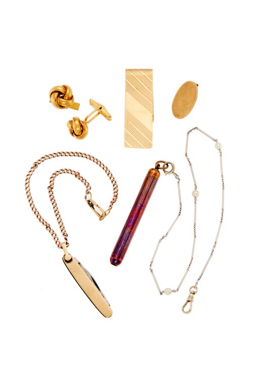 Group of Gold and White Gold Accessories
