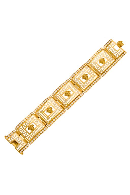 18k Gold Simulated Diamond Bracelet