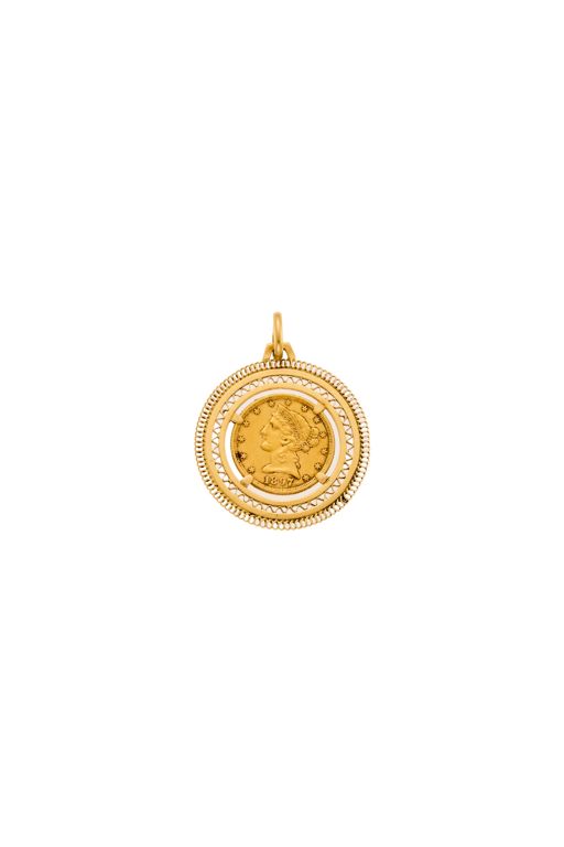Gold Coin Pendant