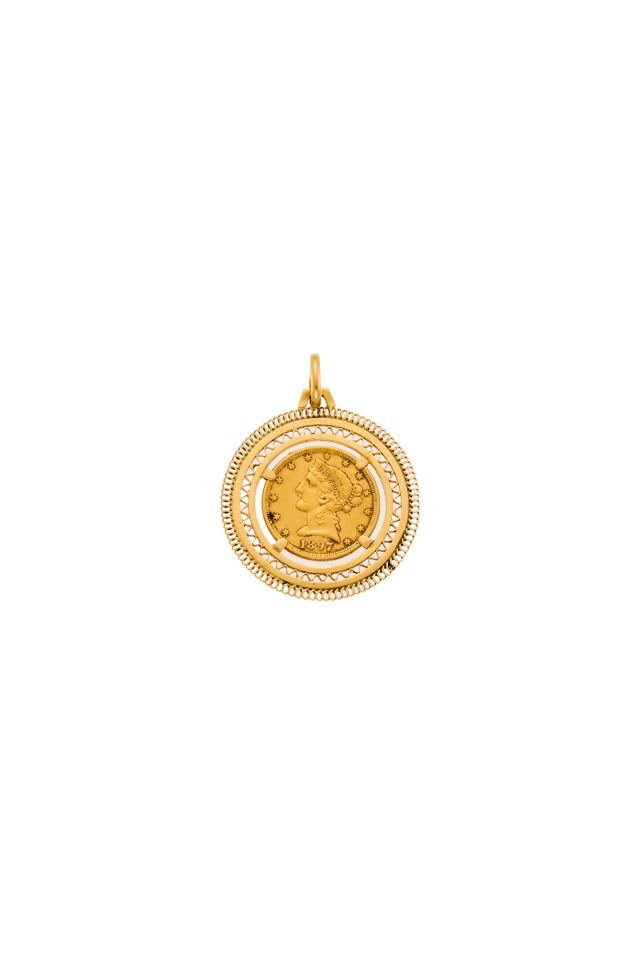Gold Coin Pendant