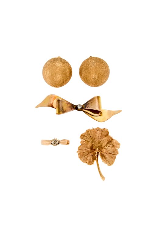 14k Gold and Diamond Jewelry Set