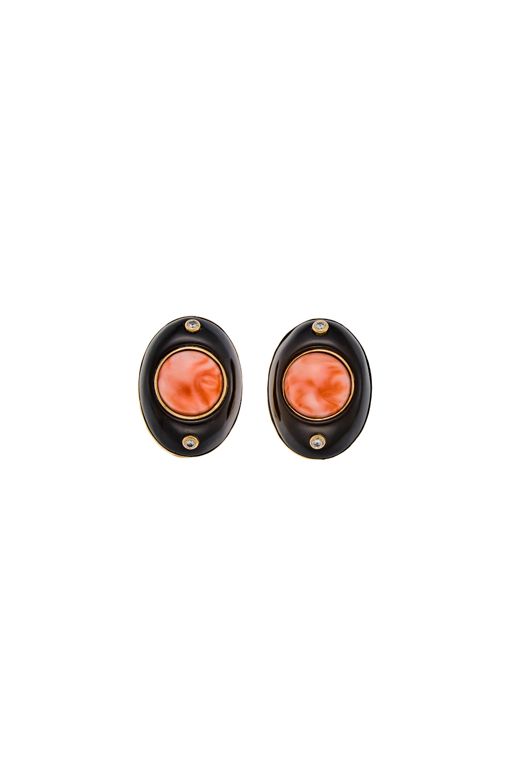 Pair of 14k Gold Multi-Gem Earrings