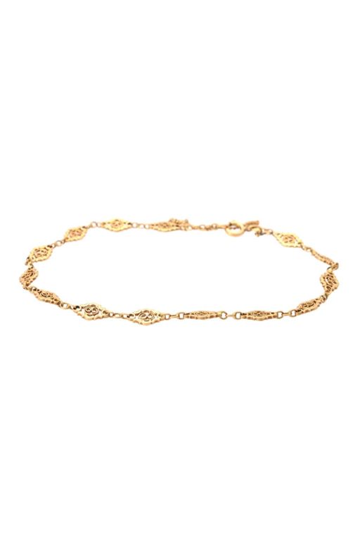18k Gold Filigree Bracelet