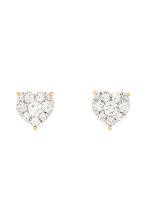 Pair of 18k Gold Diamond Earrings