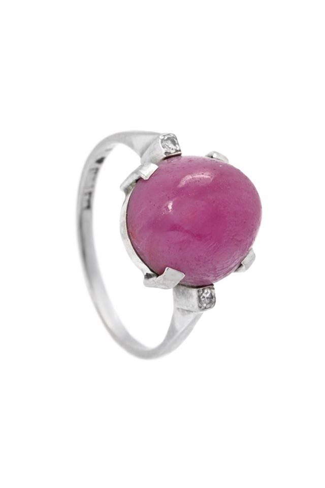 18k Gold Ruby and Diamond Ring