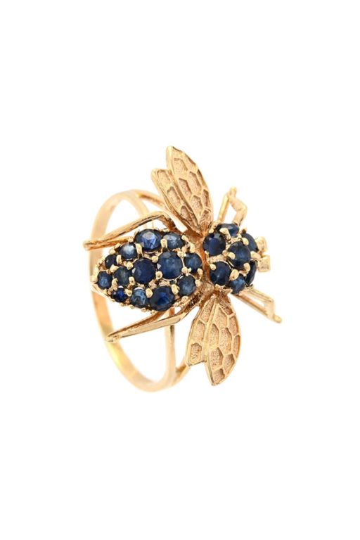 14k Gold Sapphire Ring
