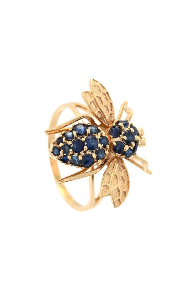 14k Gold Sapphire Ring