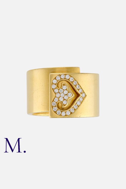 18k Yellow Gold Diamond Band Ring