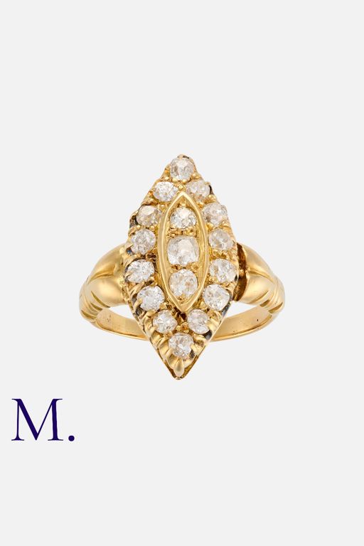 18k Yellow Gold Diamond Ring