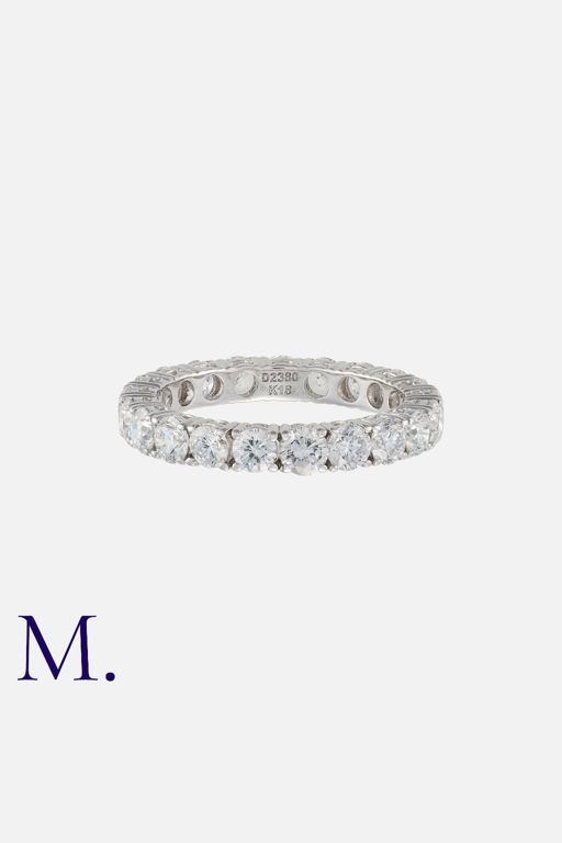 18k White Gold Diamond Eternity Ring