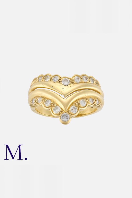 18k Yellow Gold Diamond Ring
