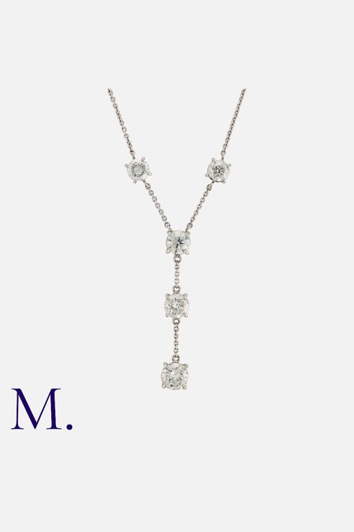 Platinum Diamond Pendant Necklace