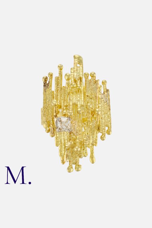 18k Yellow Gold Diamond Ring