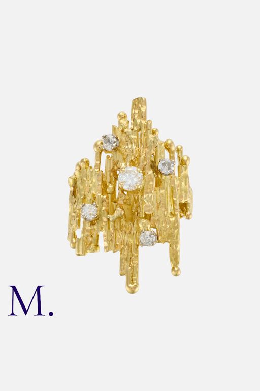 18k Yellow Gold Diamond Ring