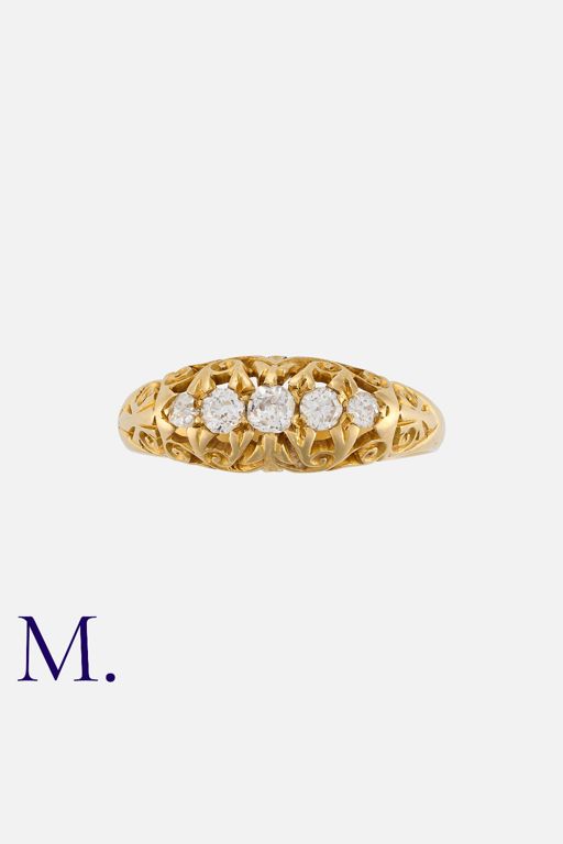 18k Yellow Gold Diamond Ring
