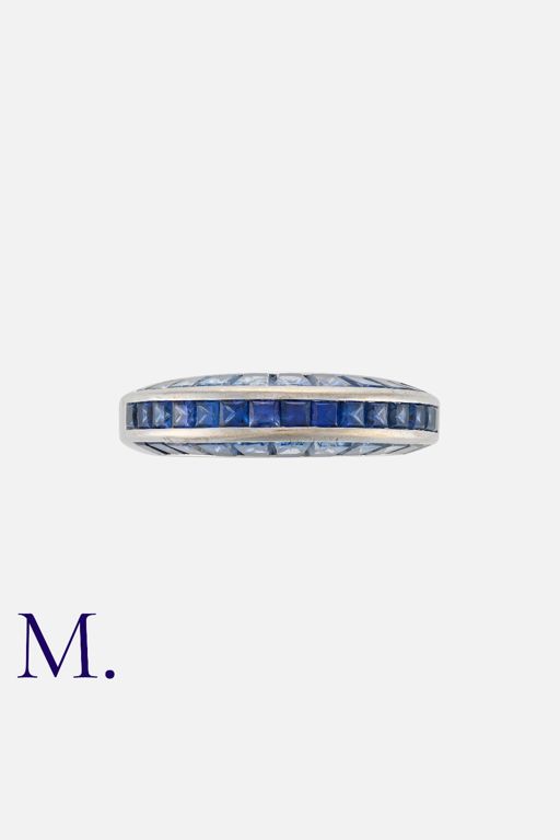 18k White Gold Sapphire Ring