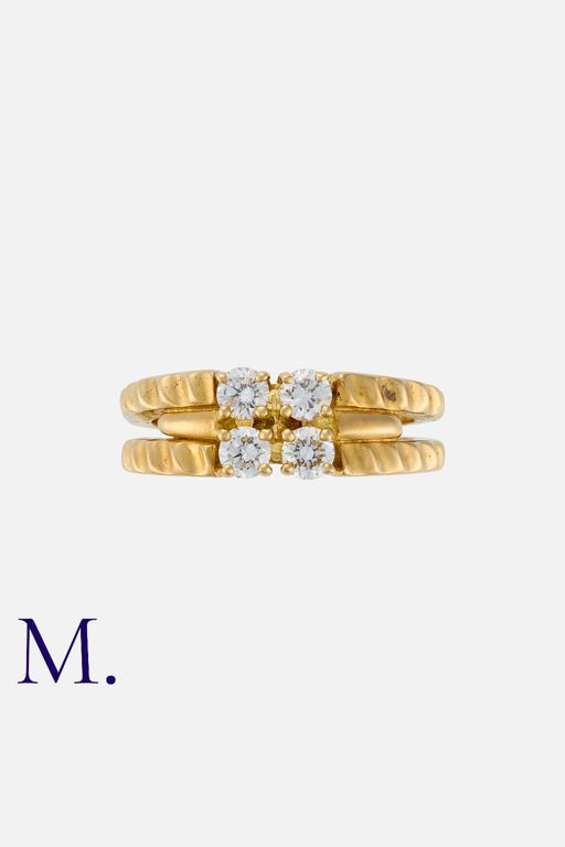 18k Yellow Gold Diamond Ring