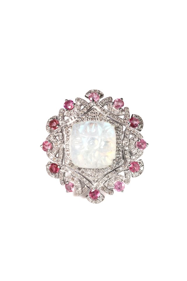Sterling Silver Multi-Gem Ring