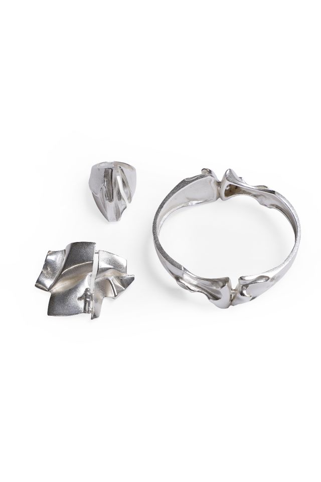 Sterling Silver Ring, Bracelet and Brooch