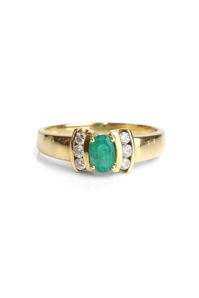 Emerald and Diamond Ring