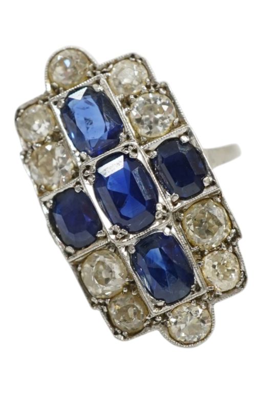 Sapphire and Diamond Ring