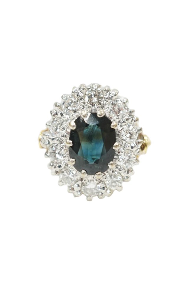 18k Gold Sapphire and Diamond Ring