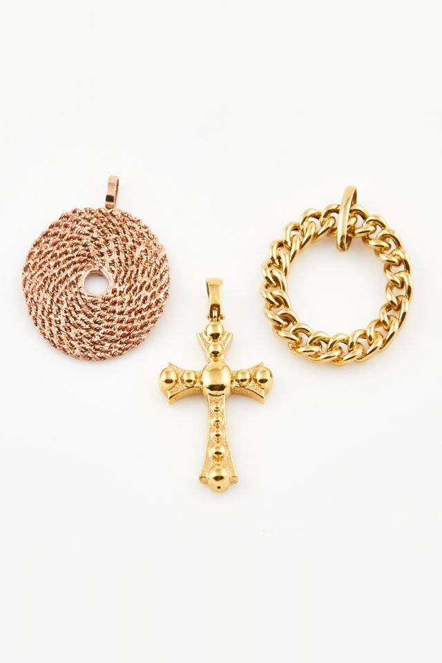 Three 14k Gold Pendants