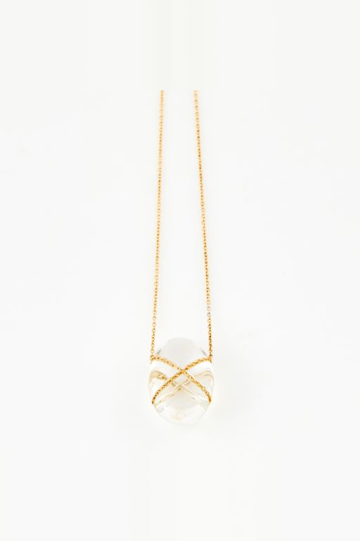 18k Gold Stone Necklace